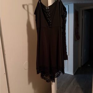 Elegant Black Lace Dress